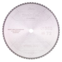 Пильный диск Metabo Steel cut — classic, 355x25,4 Z72 FZ/FA 4°
