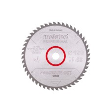 Пильный диск Metabo Precision Cut Wood Professional 190х20, Z48 WZ 10°