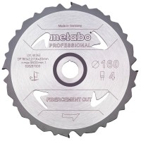 Пильный диск Metabo Fibercement cut — professional, 160x20 Z4 PCD FZ 5°