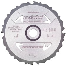 Пильный диск Metabo Fibercement cut — professional, 160x20 Z4 PCD FZ 5°