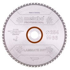 Пильный диск Metabo Laminate cut - professional, 254x30 Z66 FZ/TZ 0°