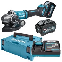 Аккумуляторная угловая шлифмашина Makita GA038GT201, 2 акб 5 Ah, з/у, кейс
