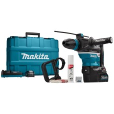 Акумуляторний перфоратор Makita HR005GM202 2 акб 4 Ah, з/п, AWS модуль, додаткова рукоятка, масло