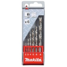 Набір свердлу по металу HSS-G Makita, 6 шт