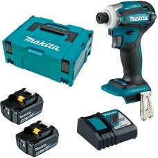 Акумуляторний ударний шуруповерт Makita DTD172RTJ 180 Нм М5-М16, 2 акб 5 Ah, з/п в MakPac
