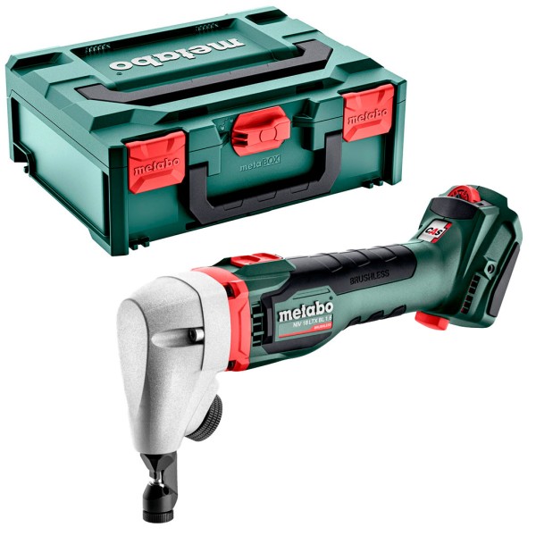 Акумуляторні висічні ножиці Metabo NIV 18 LTX BL 1.6, без акб в MetaBOX 145