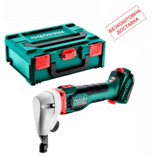 Аккумуляторные высечные ножницы Metabo NIV 18 LTX BL 1.6, без акб в MetaBOX 145