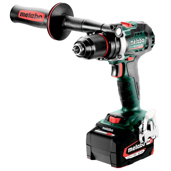 Аккумуляторная дрель-шуруповерт Metabo BS 18 LTX BL I, 2 акб Li-Power 18V 5.2 Ah, з/у ASC 55 в MetaBOX 145 L