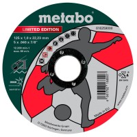 Отрезной диск Metabo Limited Edition Soccer 125x1x22,23 мм, Inox, TF 41