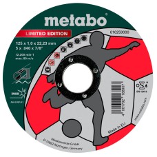 Отрезной диск Metabo Limited Edition Soccer 125x1x22,23 мм, Inox, TF 41