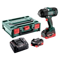 Аккумуляторный ударный гайковерт Metabo SSW 18 LTX 1450 BL с 2 акб 5.5 Ah, з/у ASC 145, metaBOX 145 L