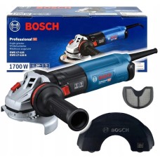 Кутова шліфмашина Bosch Professional GWS 17-125 S з регулюванням, антивібраційною рукояткою та пиловим фільтром