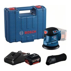 Акумуляторна ексцентрикова шліфмашина Bosch GEX 185-LI Professional, 1 акб GBA 18V 4.0Ah, з/п