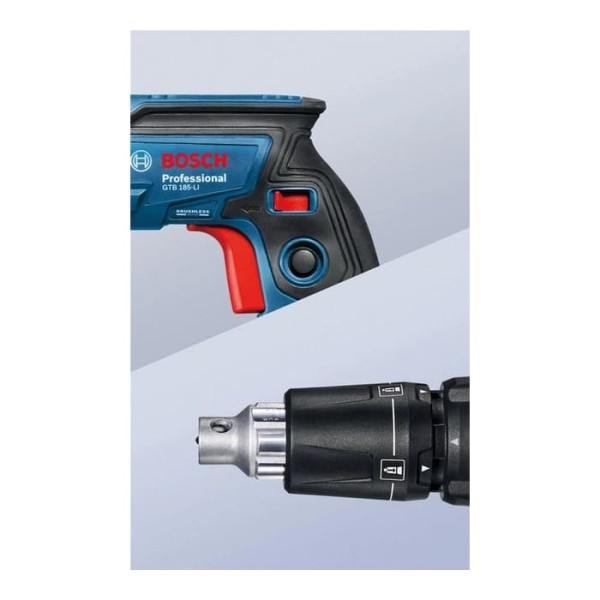 Акумуляторний шурупокрут Bosch GTB 185-LI Professional, 2 акб GBA 18V 2.0Ah, з/п, насадка GMA 55