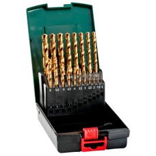 Набор сверл HSS-TiN Metabo SP, 19 шт