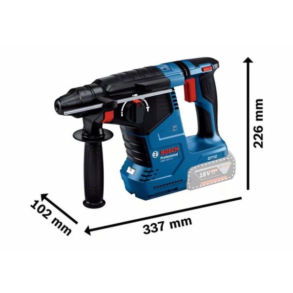 Аккумуляторный перфоратор Bosch GBH 187-LI Professional, 2 акб GBA 18V 5.0Ah и зу