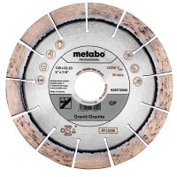 Алмазный отрезной диск по граниту Metabo GP 125x22,23 мм