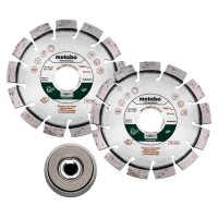 Алмазный отрезной круг универсальный Metabo Professional UP, 115x22,23 мм 2 шт, гайка Quick M 14
