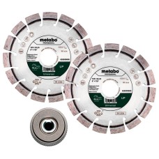 Алмазный отрезной круг универсальный Metabo Professional UP, 125x22,23 мм 2 шт, гайка Quick M 14