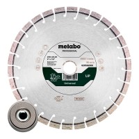 Алмазний відрізний круг універсальний Metabo Professional UP, 230x22,23 мм, та гайка Quick M 14