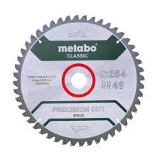 Пильный диск Metabo Precision Cut Wood Classic 254х30, Z48 WZ 5°/B