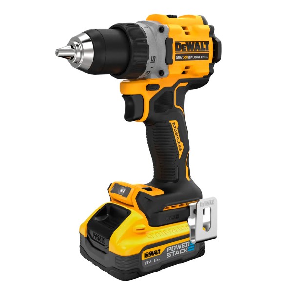 Акумуляторний дриль-шурупокрут DeWALT DCD800H2T, 2 акб 18 В XR Li-Ion Power Stack по 5 Ah, з/п, кейс
