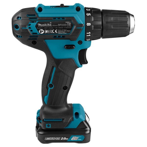 Аккумуляторная дрель-шуруповерт Makita DF333DSAE 2 акб BL1021B 2Ah, з/у, кейс