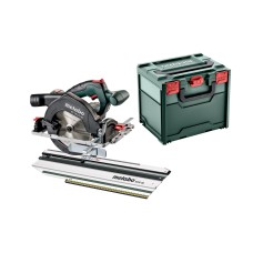 Аккумуляторная дисковая пила Metabo KS 18 LTX 57, торцовочная шина KFS 44, кейс, без акб