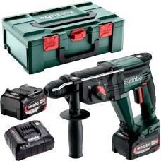 Аккумуляторный перфоратор Metabo KH 18 LTX 24, 2 акб Li-Power 18V 4 Ah, з/у ASC 55 Air Cooled в MetaBOX 165 L