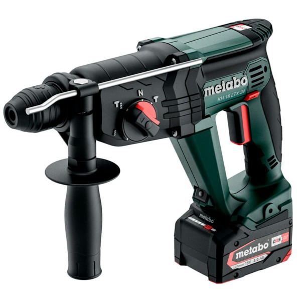 Аккумуляторный перфоратор Metabo KH 18 LTX 24, 2 акб Li-Power 18V 4 Ah, з/у ASC 55 Air Cooled в MetaBOX 165 L