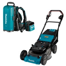 Акумуляторна газонокосарка Makita LM001CZ з рюкзаком для акумуляторів PDC01, без акб