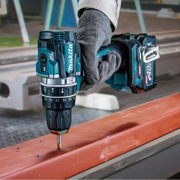Аккумуляторный шуруповерт Makita HP002GA201 XGT, 2x2.0 Ah, DC40RC