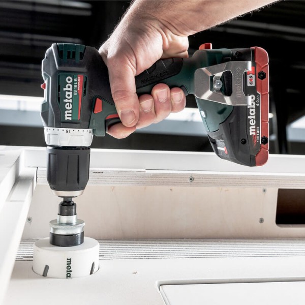 Аккумуляторная дрель-шуруповерт Metabo BS 18 L BL, с 2 акб LiHD 4 Ah, з/у ASC 55, в кейсе MetaBox 145