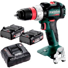 Аккумуляторная дрель-шуруповерт Metabo BS 18 LT BL Q, 2 акб Li-Power 18 V 2 Ah и з/у ASC 55 AIR COOLED