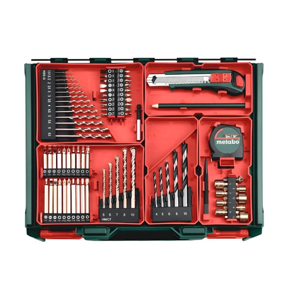 Ударная дрель Metabo SBE 650, комплект 78 шт