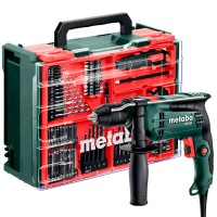 Ударная дрель Metabo SBE 650, комплект 78 шт