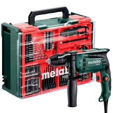 Ударная дрель Metabo SBE 650, комплект 78 шт