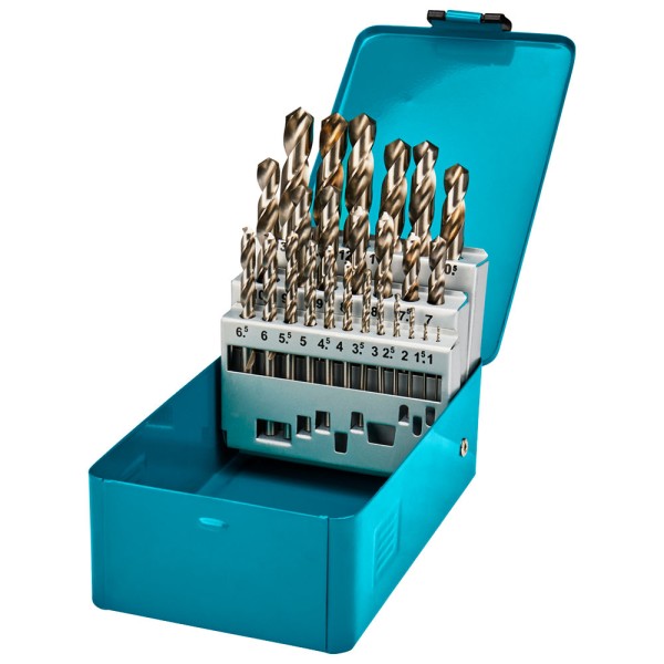 Набір свердел Makita HSS-G по металу 1-13 мм, 25 шт