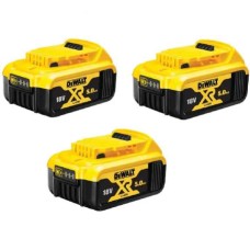 Набор аккумуляторных батарей DeWALT DCB184P2 18 В XR 5 Ah, 3 шт