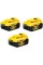 Набор аккумуляторных батарей DeWALT DCB184P2 18 В XR 5 Ah, 3 шт