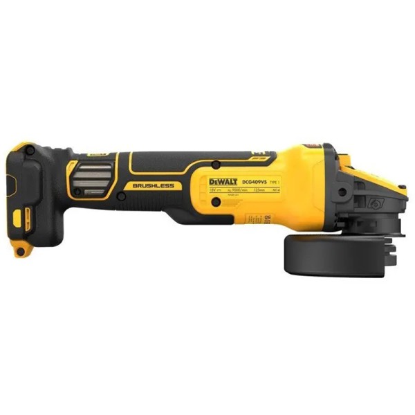 Акумуляторна кутова шліфмашина DeWalt DCG409VSNT без акб у кейсі
