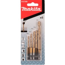 Набір свердел по металу HSS-TiN Makita, 5 шт