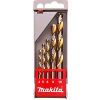 Набор сверл HSS по металлу Makita, 5 шт