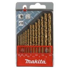 Набір свердел по металу HSS-TIN Makita, 13 шт