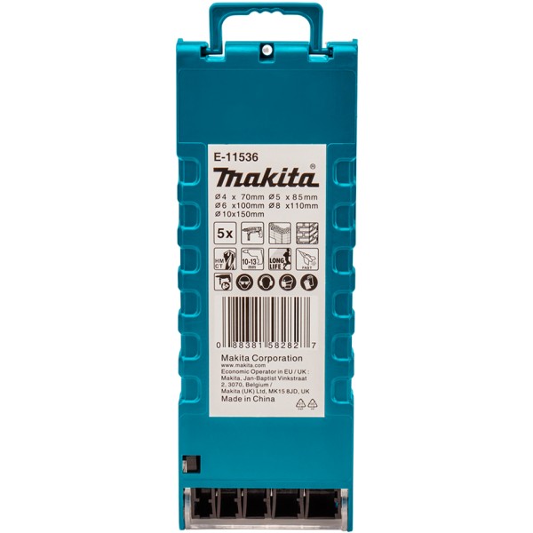 Набір свердел по бетону Makita Long Life, 5 шт