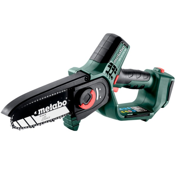 Аккумуляторная цепная пила Metabo MS 18 LTX 15 Super SET, 1x2.0 Ah, SC 30, телескопическая ручка, дополнительная цепь, 1л масла