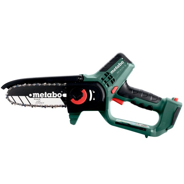 Аккумуляторная цепная пила Metabo MS 18 LTX 15 Super SET, 1x2.0 Ah, SC 30, телескопическая ручка, дополнительная цепь, 1л масла