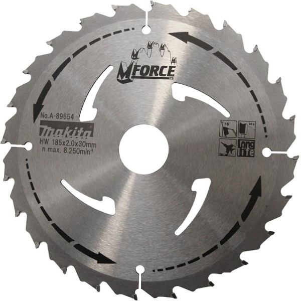 Диск Makita MForce по дереву 185 мм, 24T