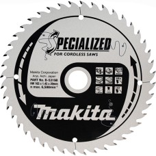 Пильный диск Makita Specialized по МДФ для погружных пил 165x20 мм 44T