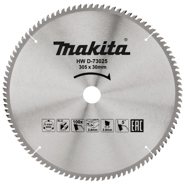 Диск Makita ТСТ для алюминия 305x30 мм, 100T